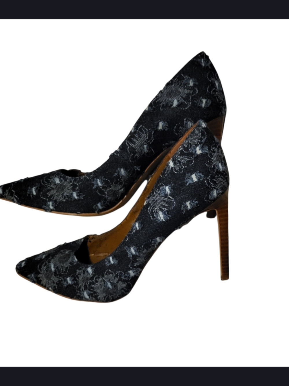 Nine West Denim Pointed-Toe Stiletto Pumps